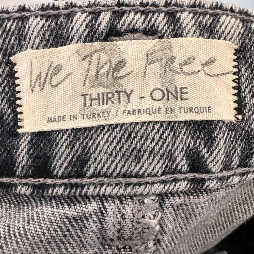 WE THE FREE GRAY WASH MIDI DENIM SKIRT - Picture 7 of 9